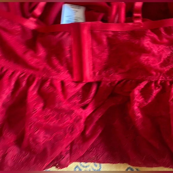 NWT Torrid red lace chemise with ribbon at bust size 3 - Picture 6 of 7